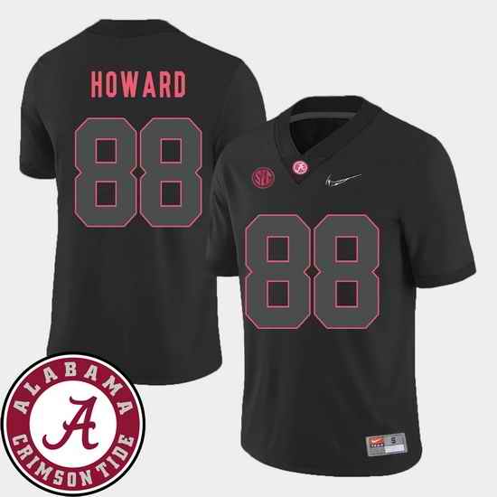 Men Alabama Crimson Tide O.J. Howard Black College Football Sec Patch 2018 Jersey